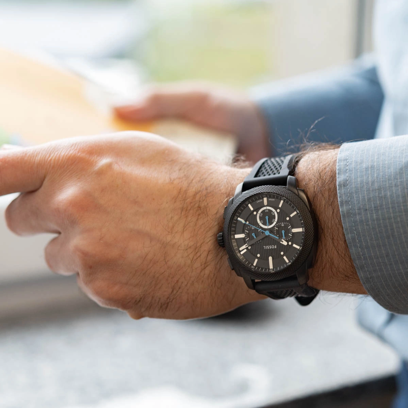 Fossil Machine Chronograph Silicone Watch